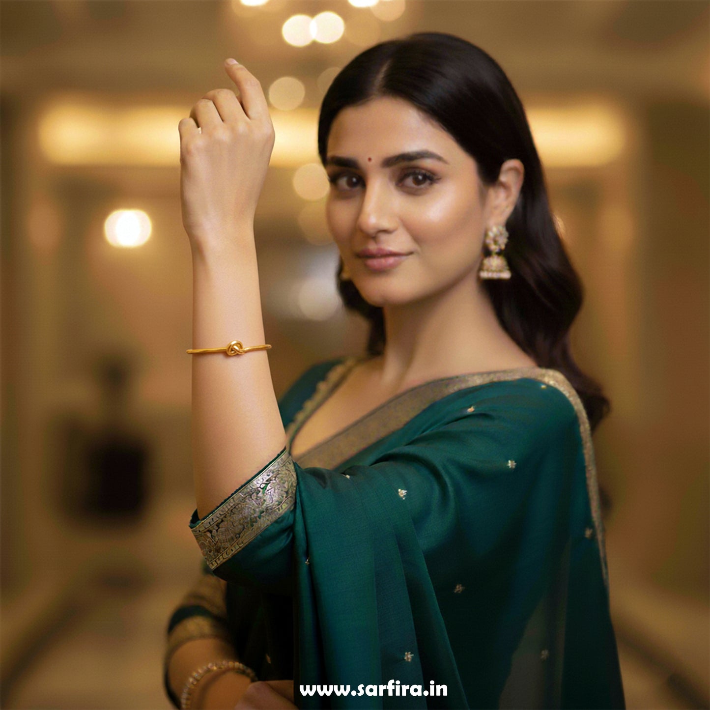 Simple Knot Open Cuff Kada