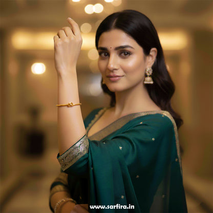 Simple Knot Open Cuff Kada