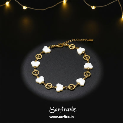 Flower & Infinity Link Bracelet