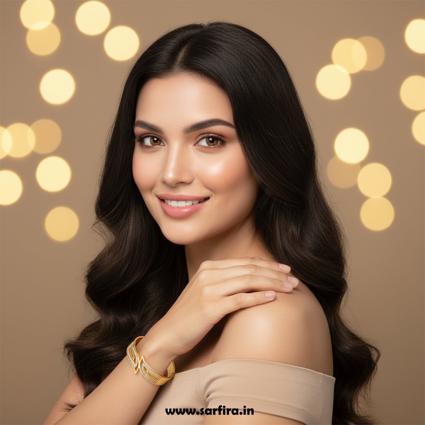 Leaf Design Overlap Kada Bracelet