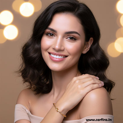 Simple Knot Open Cuff Kada