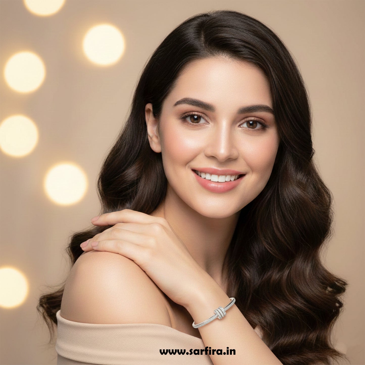 Silver Triple-Ring Kada Bracelet