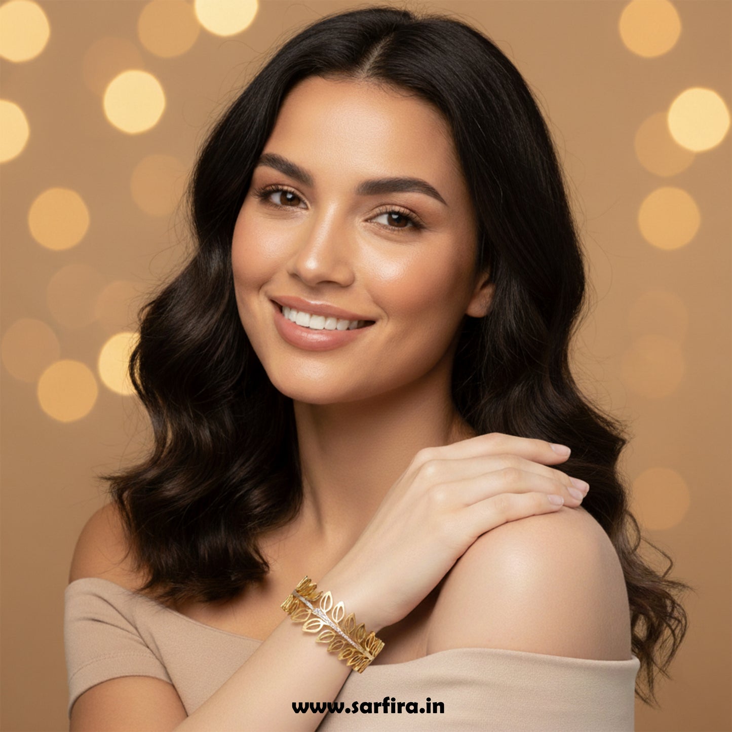 Open Leaf Cuff Bracelet