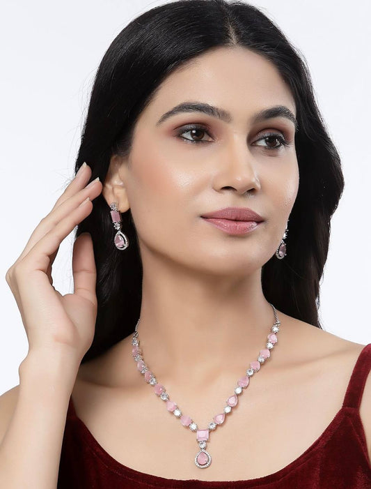 Royal Kundan Pink Bridal Necklace Set