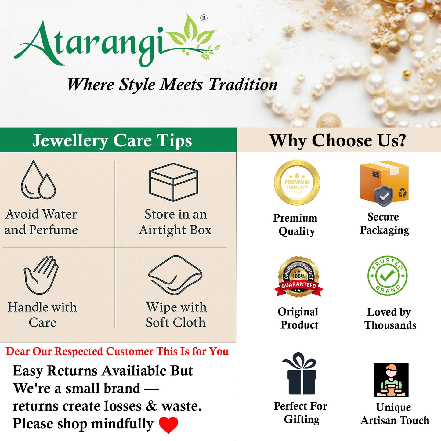 Atarangi Elegant Leaf Design Crystal Drop Earrings for Women | Party, Wedding & Daily Wear Jewelry