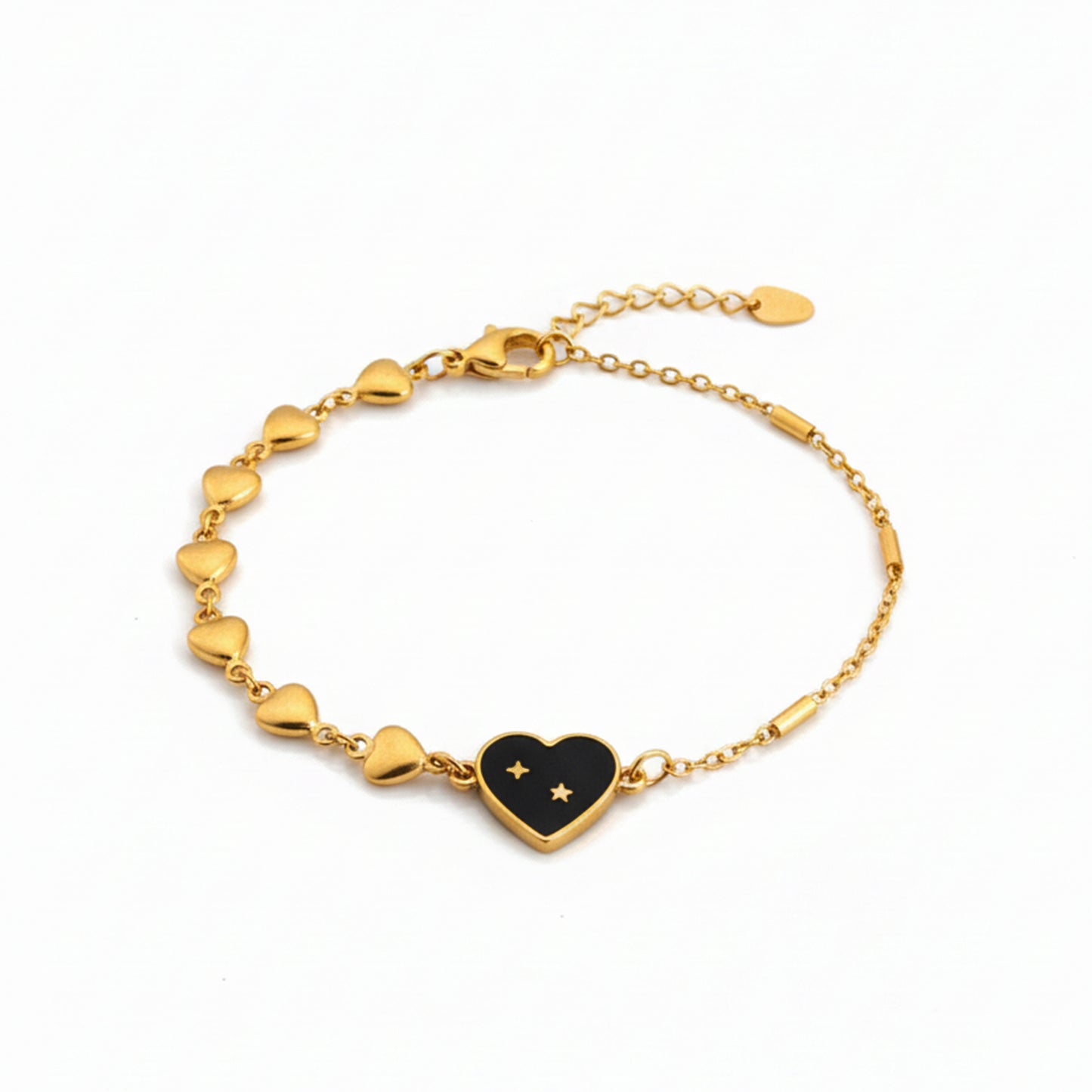 Black & Golden heart Bracelet