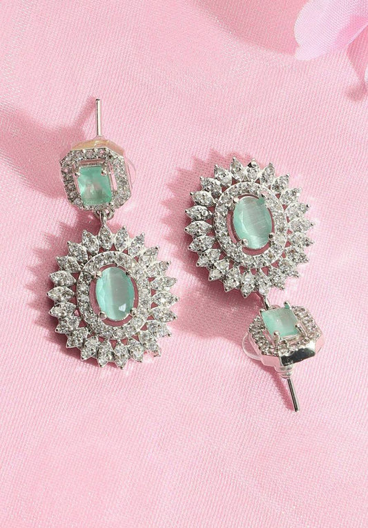 Party Wear Green Necklace Set