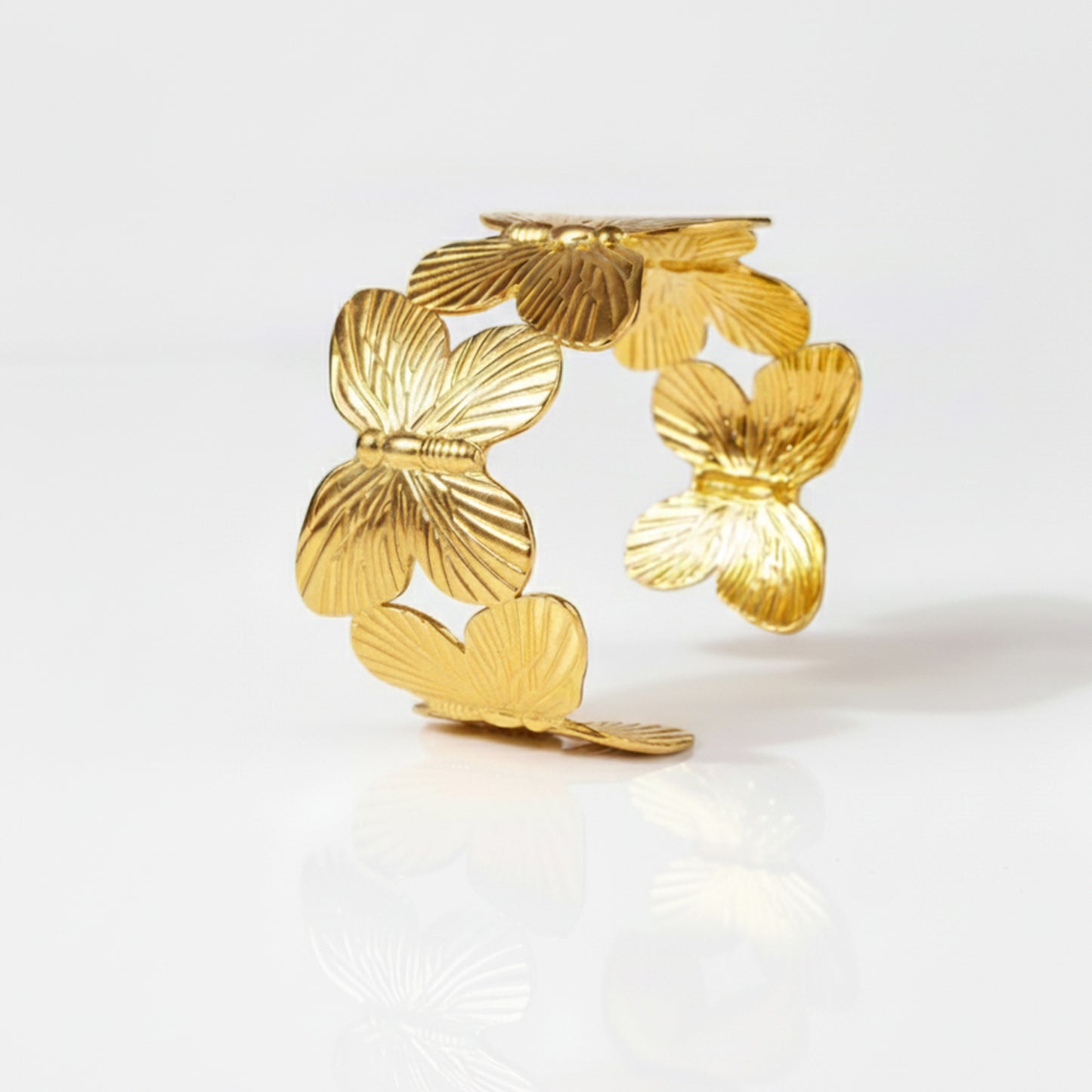Butterfly Open Cuff Bracelet