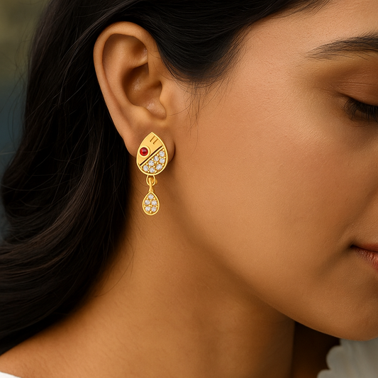 Gold Drop Earrings