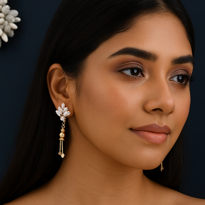 Leaf Drop Earrings