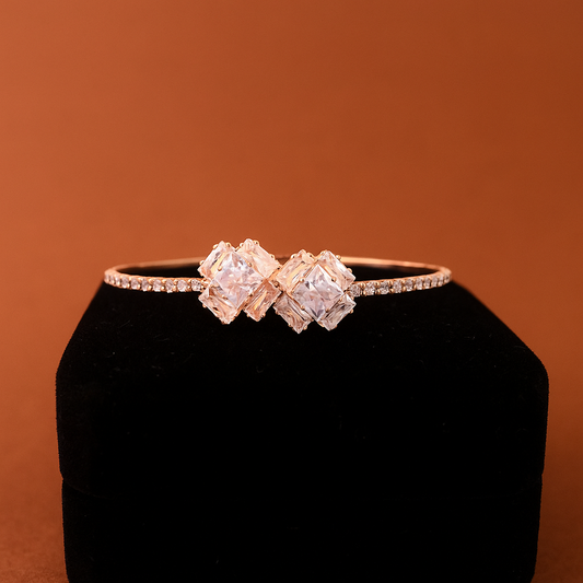 Elegant Rose Gold Crystal Bracelet