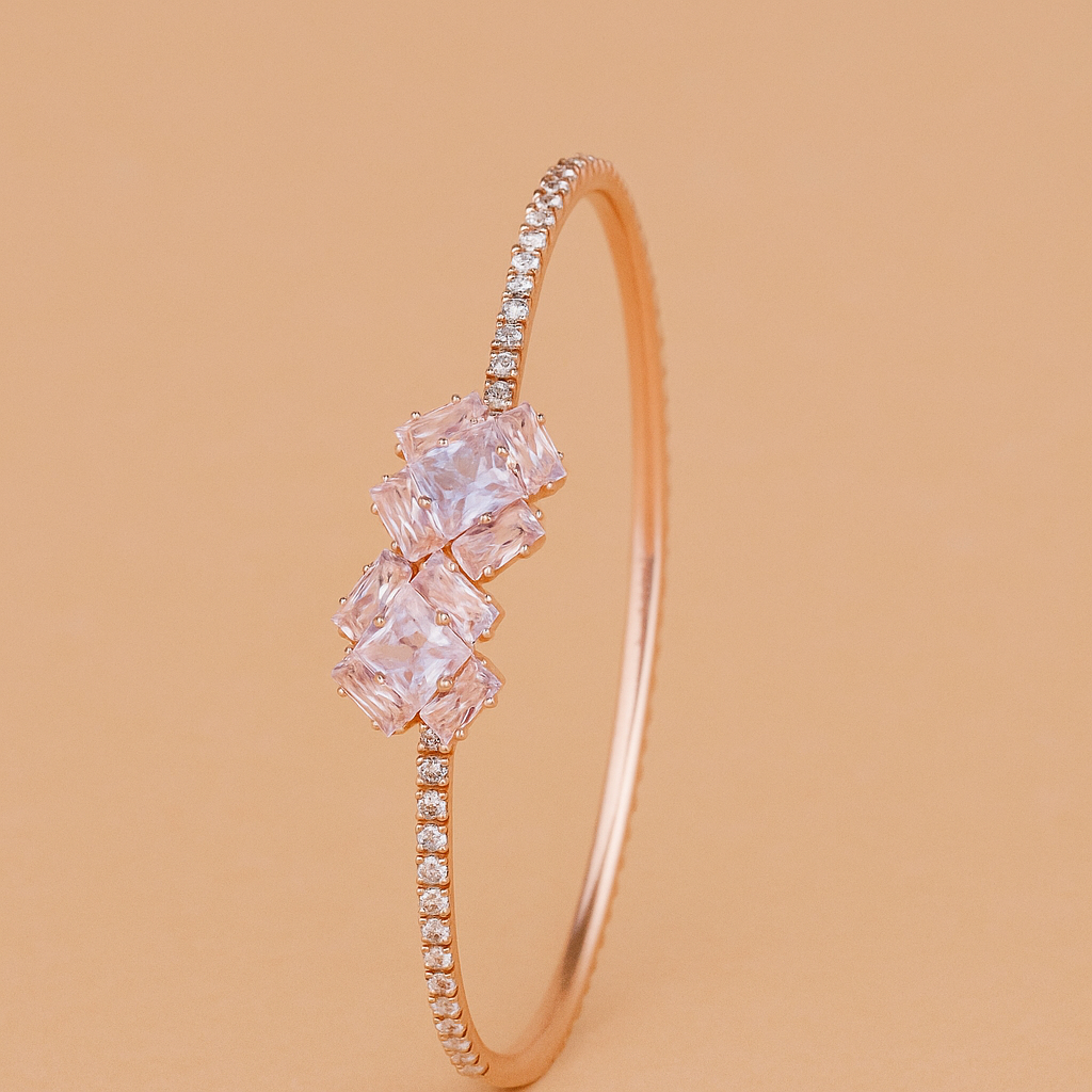Elegant Rose Gold Crystal Bracelet