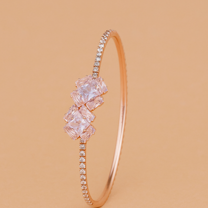 Elegant Rose Gold Crystal Bracelet