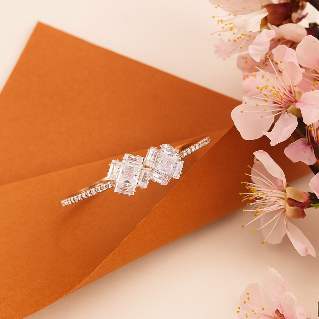 Elegant Rose Gold Crystal Bracelet