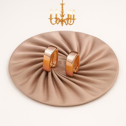 Round Hoop Earrings