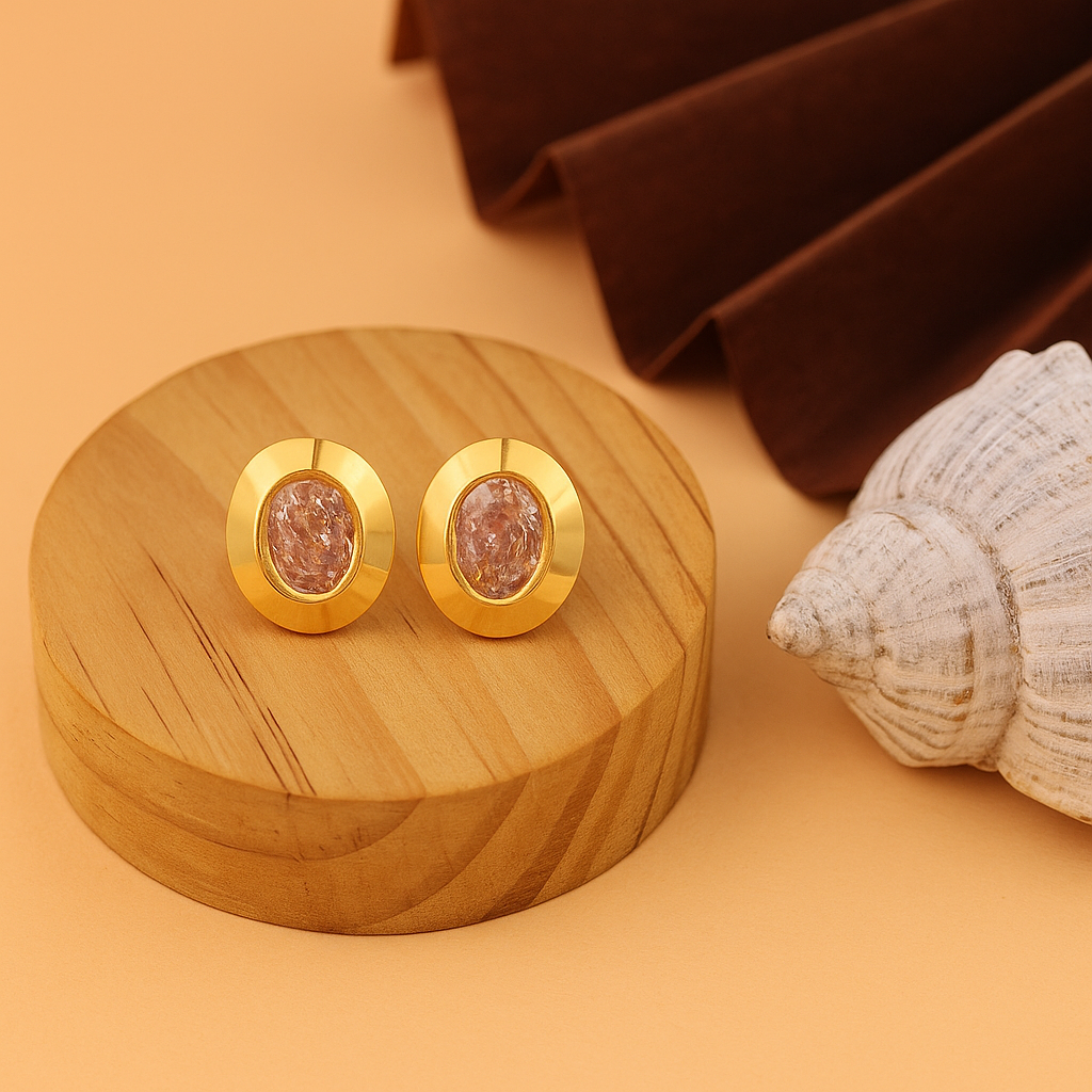 Oval Shaped Diamond Earrings