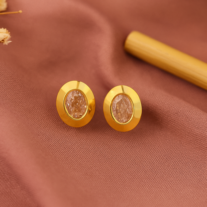 Oval Shaped Diamond Earrings
