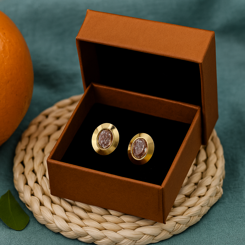 Oval Shaped Diamond Earrings