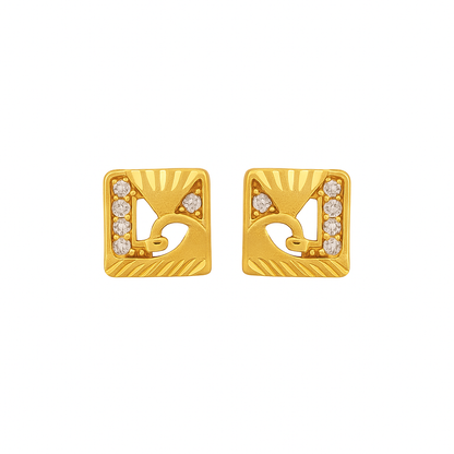 Square Diamond Earrings
