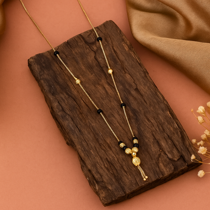 Modern Black Bead Mangalsutra