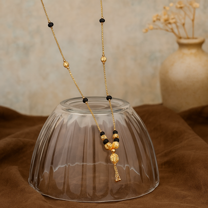 Modern Black Bead Mangalsutra
