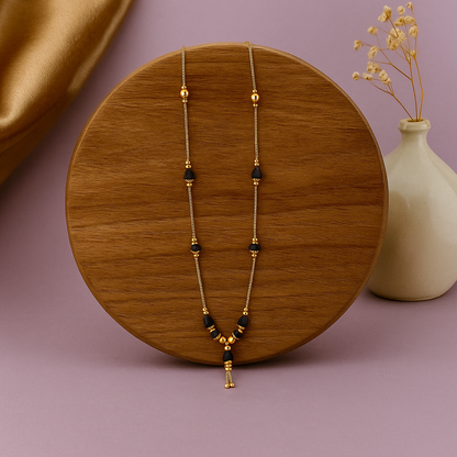 Tear-Drop Black Bead Mangalsutra