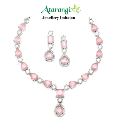 Royal Kundan Pink Bridal Necklace Set