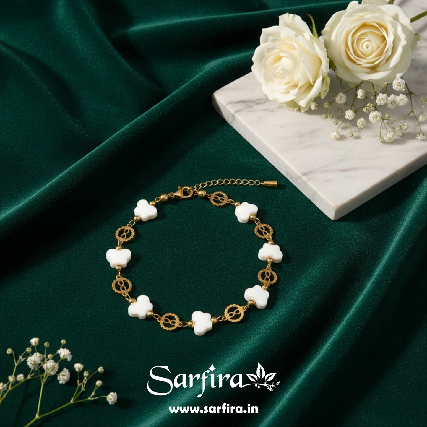 Flower & Infinity Link Bracelet