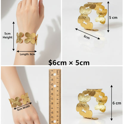 Butterfly Open Cuff Bracelet