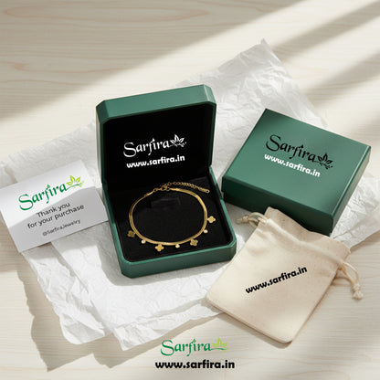 Flower With Diamond Bracelet