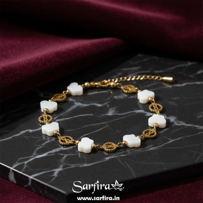 Flower & Infinity Link Bracelet