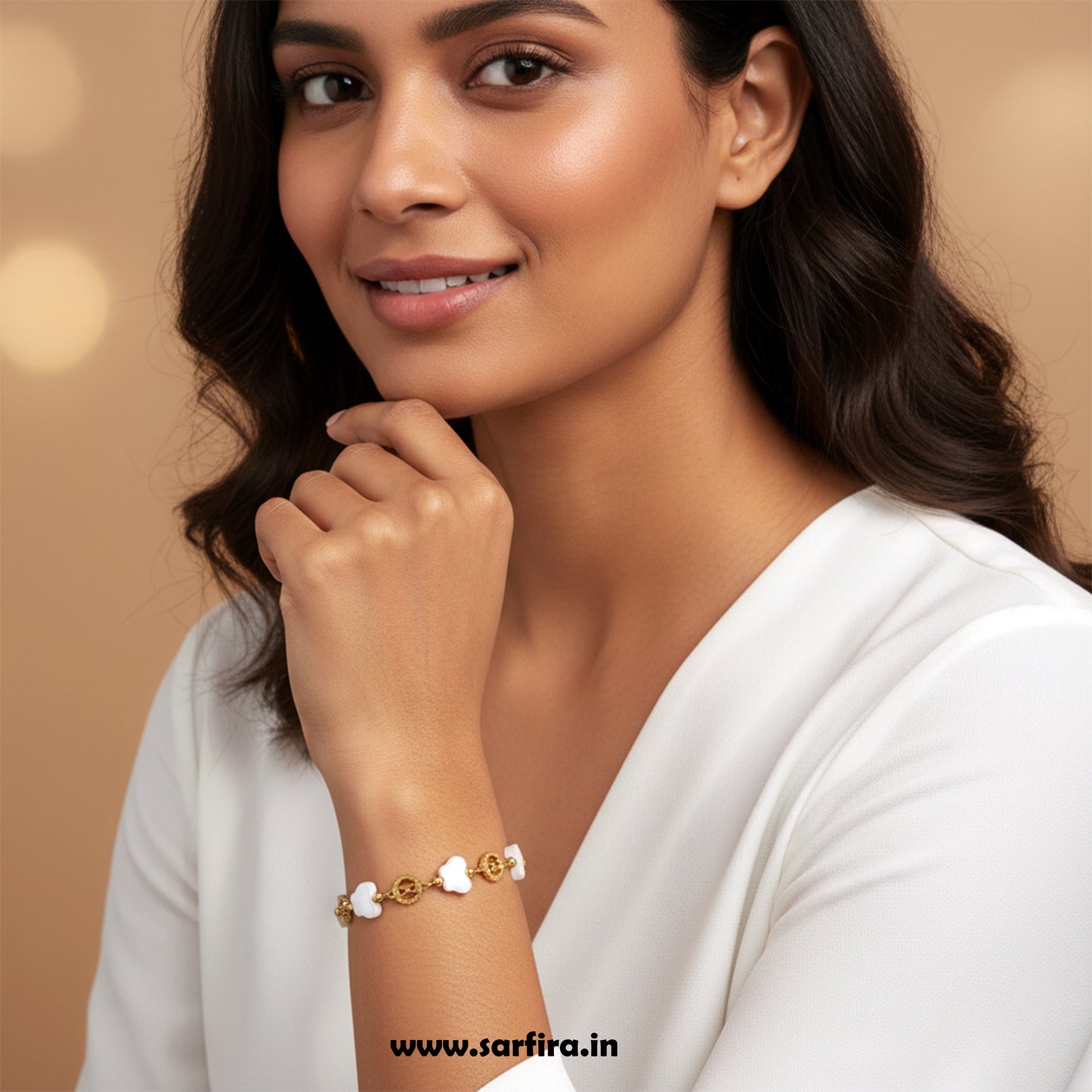 Flower & Infinity Link Bracelet