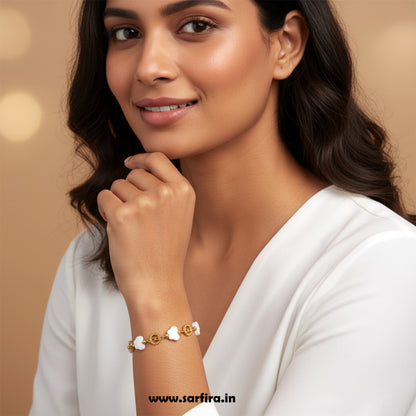 Flower & Infinity Link Bracelet