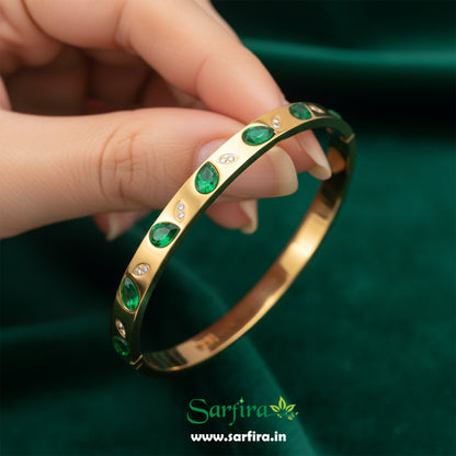 Green Stone Kada Bracelet