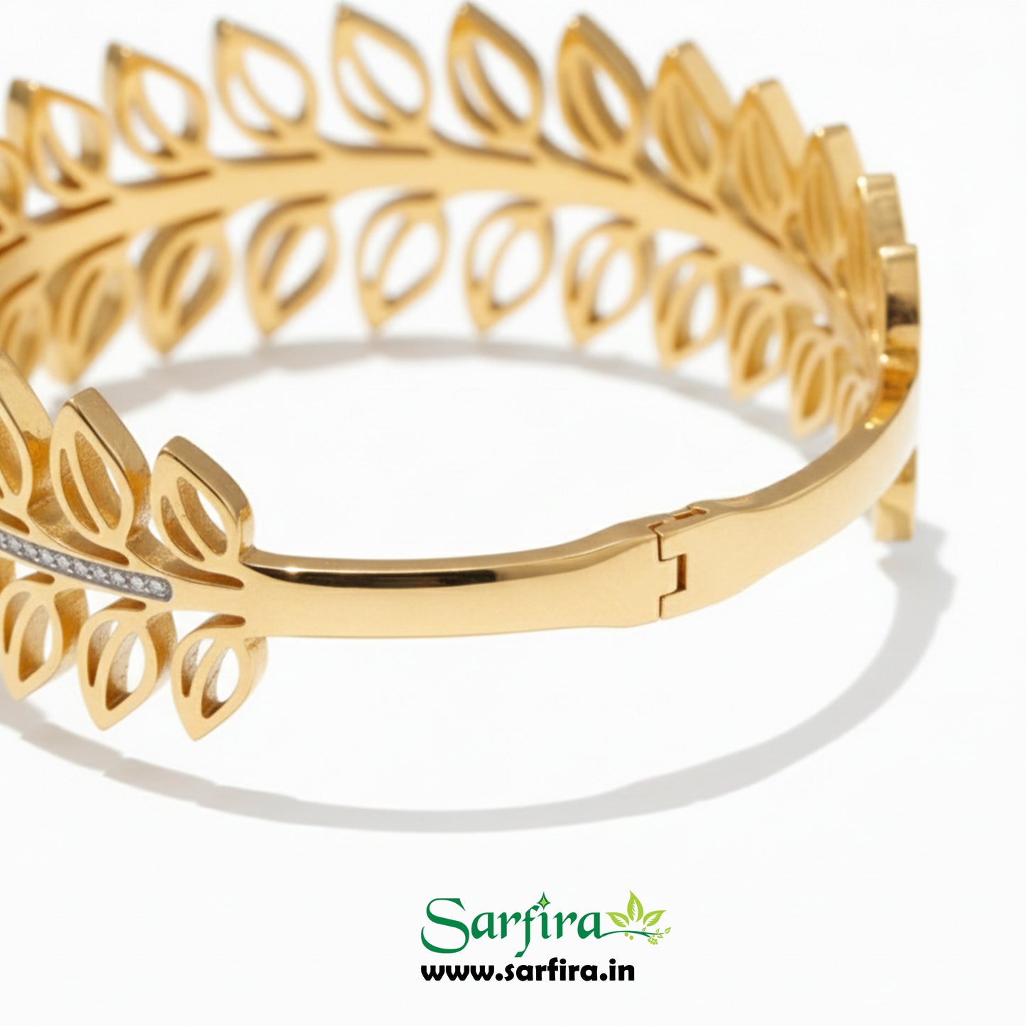 Open Leaf Cuff Bracelet