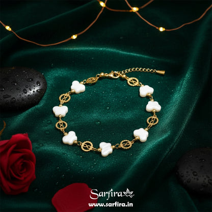 Flower & Infinity Link Bracelet