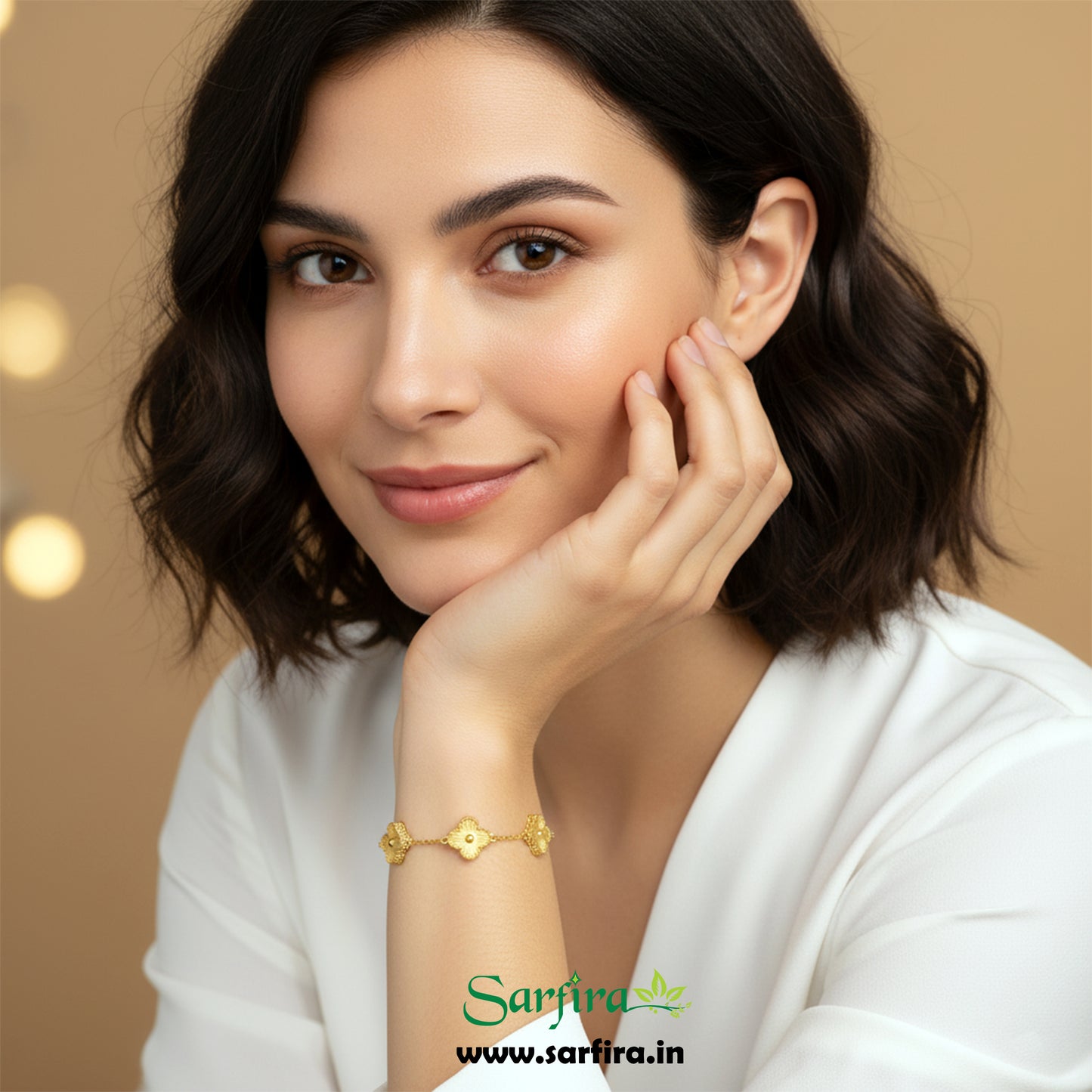 Golden Flower Bracelet