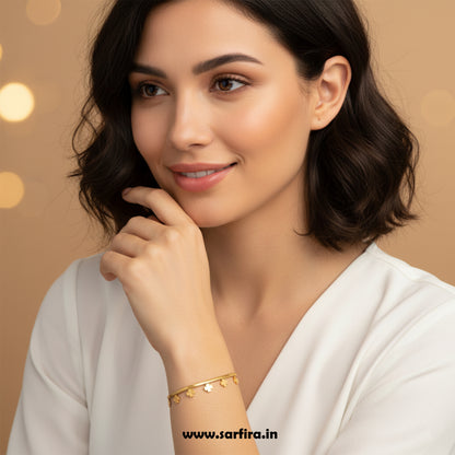 Charm Flower Snake Chain Bracelet