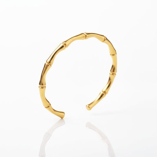Bamboo Style Open Bangle Kada