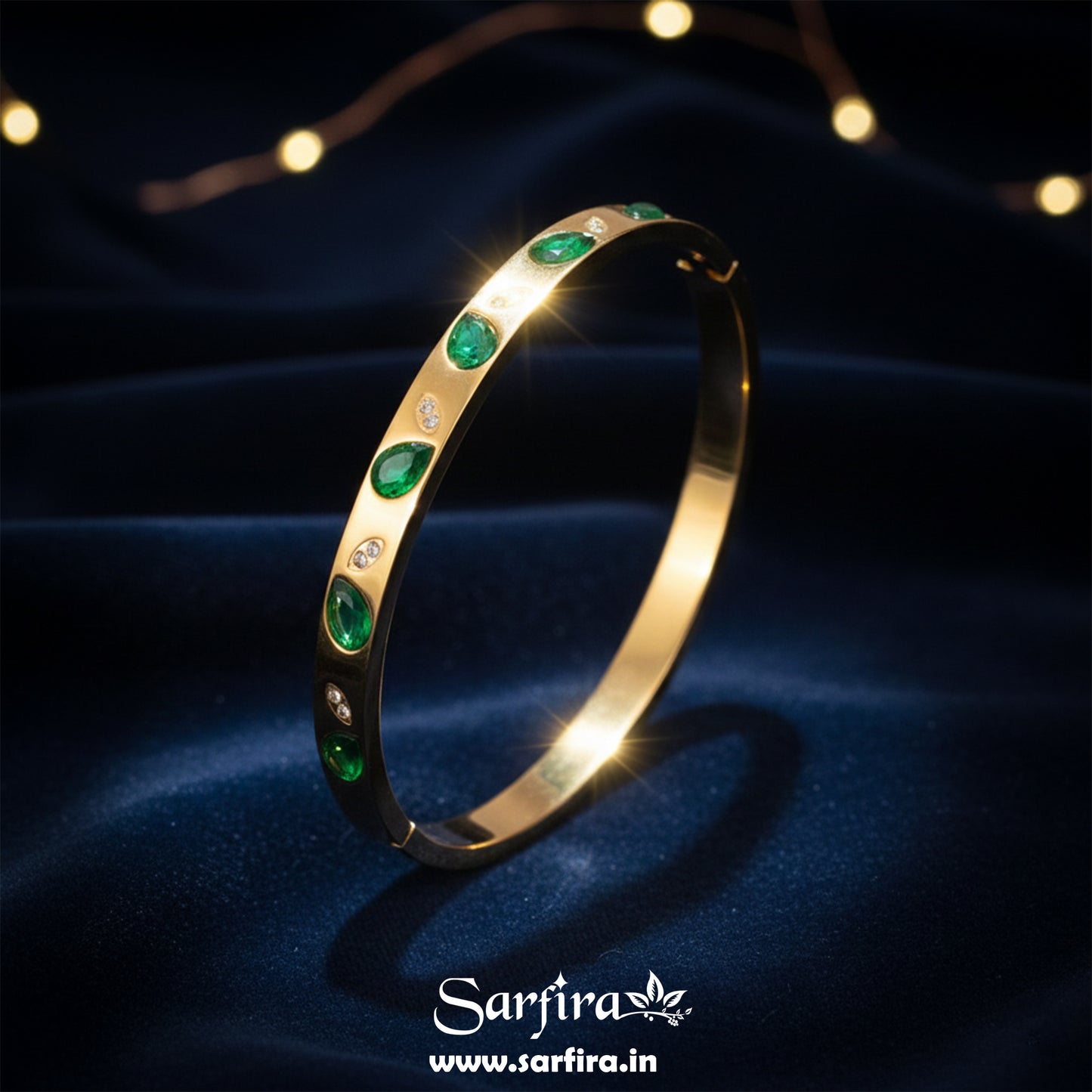 Green Stone Kada Bracelet