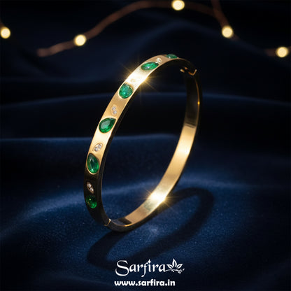 Green Stone Kada Bracelet