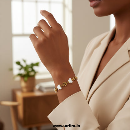 Flower & Infinity Link Bracelet