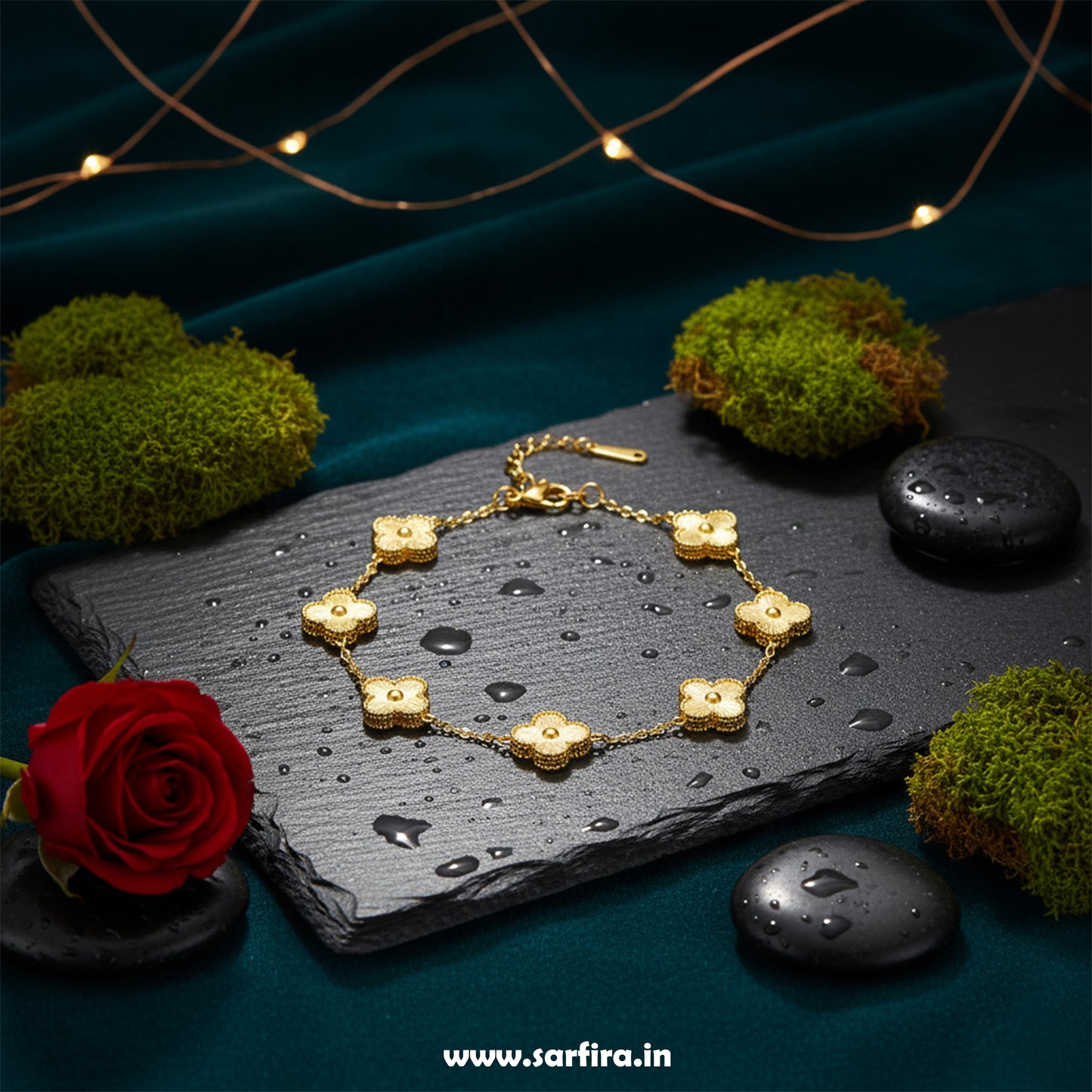 Golden Flower Bracelet