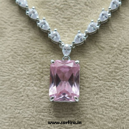 Light Pink AD Graduating Drop Necklace