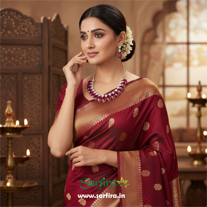 Red Stone Tear Drop Choker Necklace