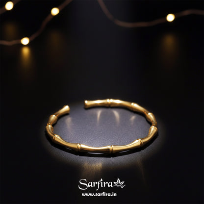 Bamboo Style Open Bangle Kada