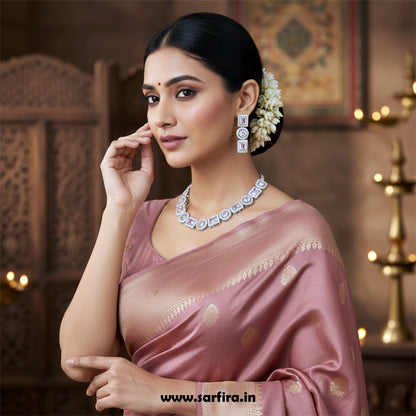 American Diamond Mixed Shape Necklace