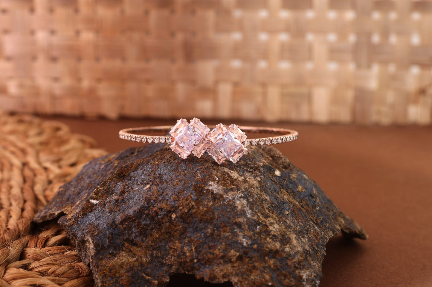 Elegant Rose Gold Crystal Bracelet