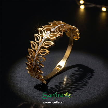 Open Leaf Cuff Bracelet