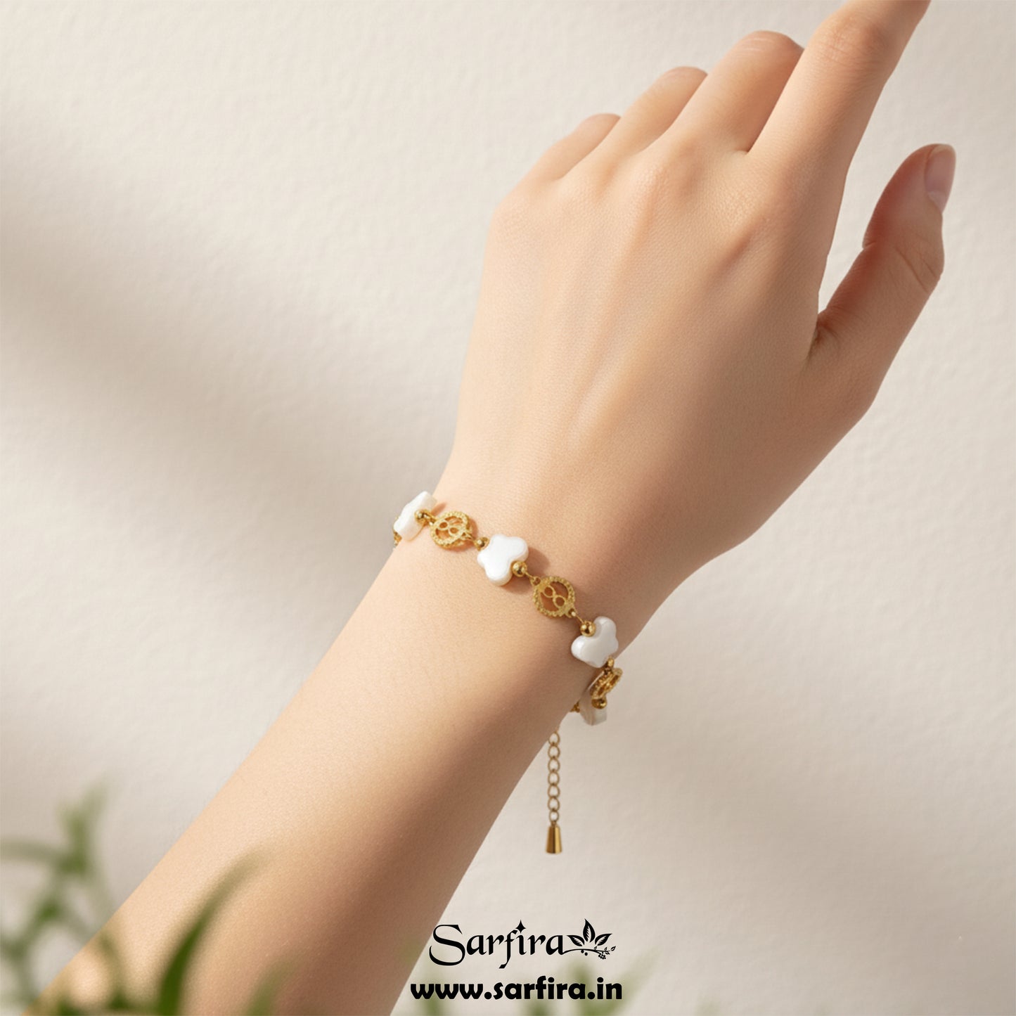 Flower & Infinity Link Bracelet